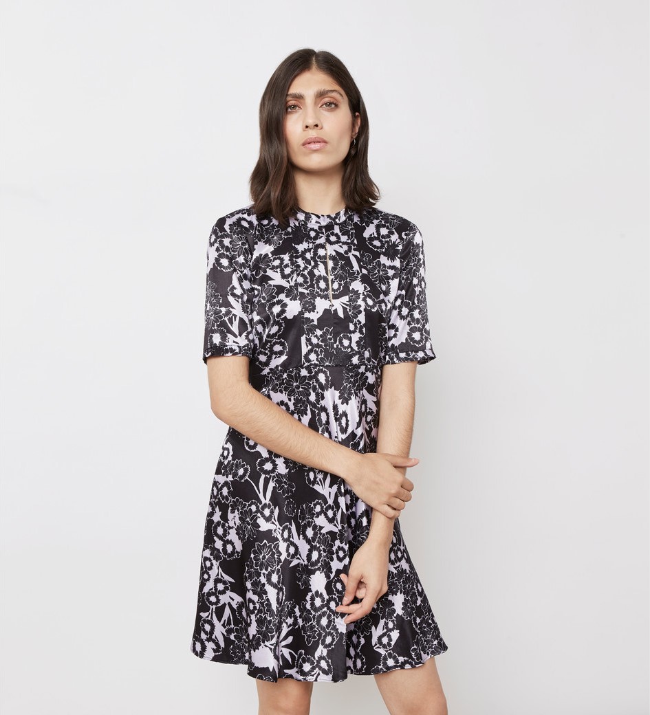 Esma printed mini dress in Multi|Finery London