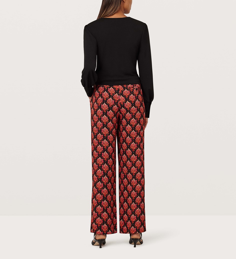 Tapestry Tile Wide Leg Trousers in Multi|Finery London