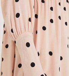 Bella Midi Pink Spot Dress
