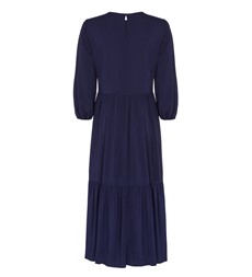 Alyssa Black Midi Dress | Long Sleeves | Finery London