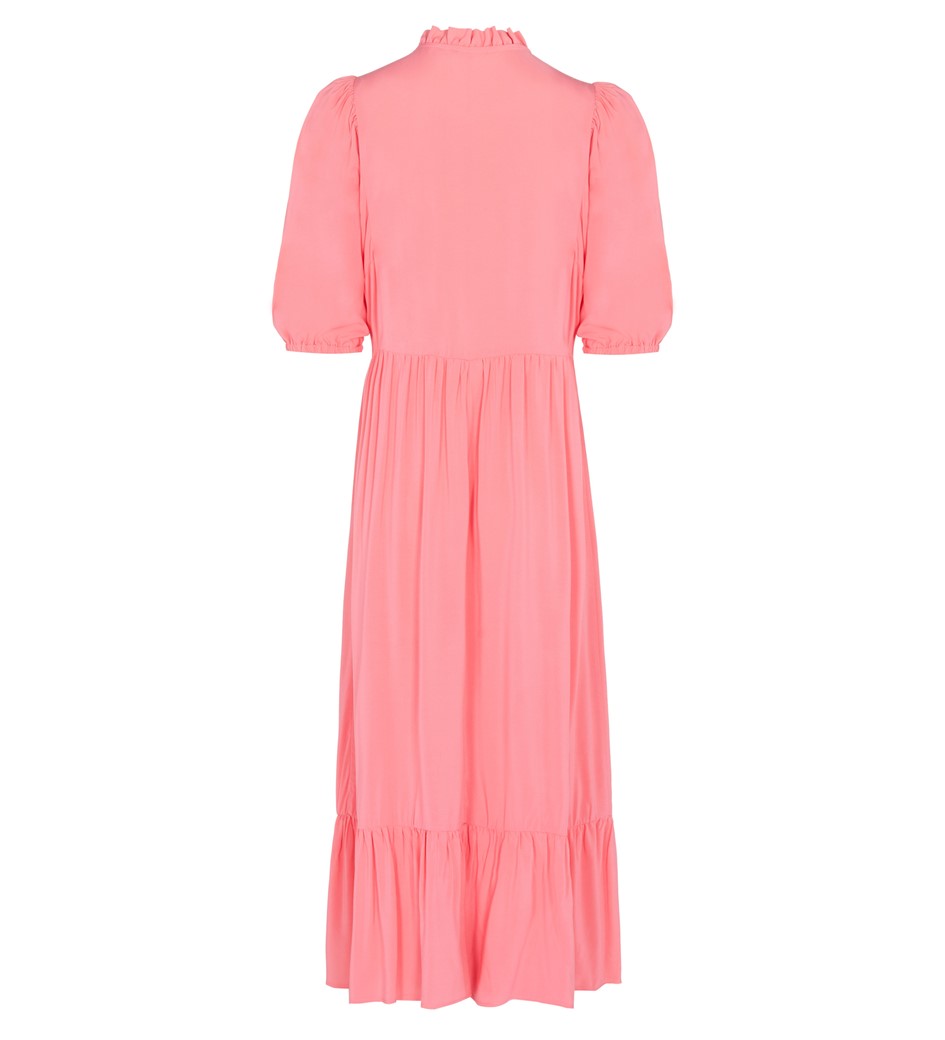 Midi Coral Dress | Short Sleeves | Finery London