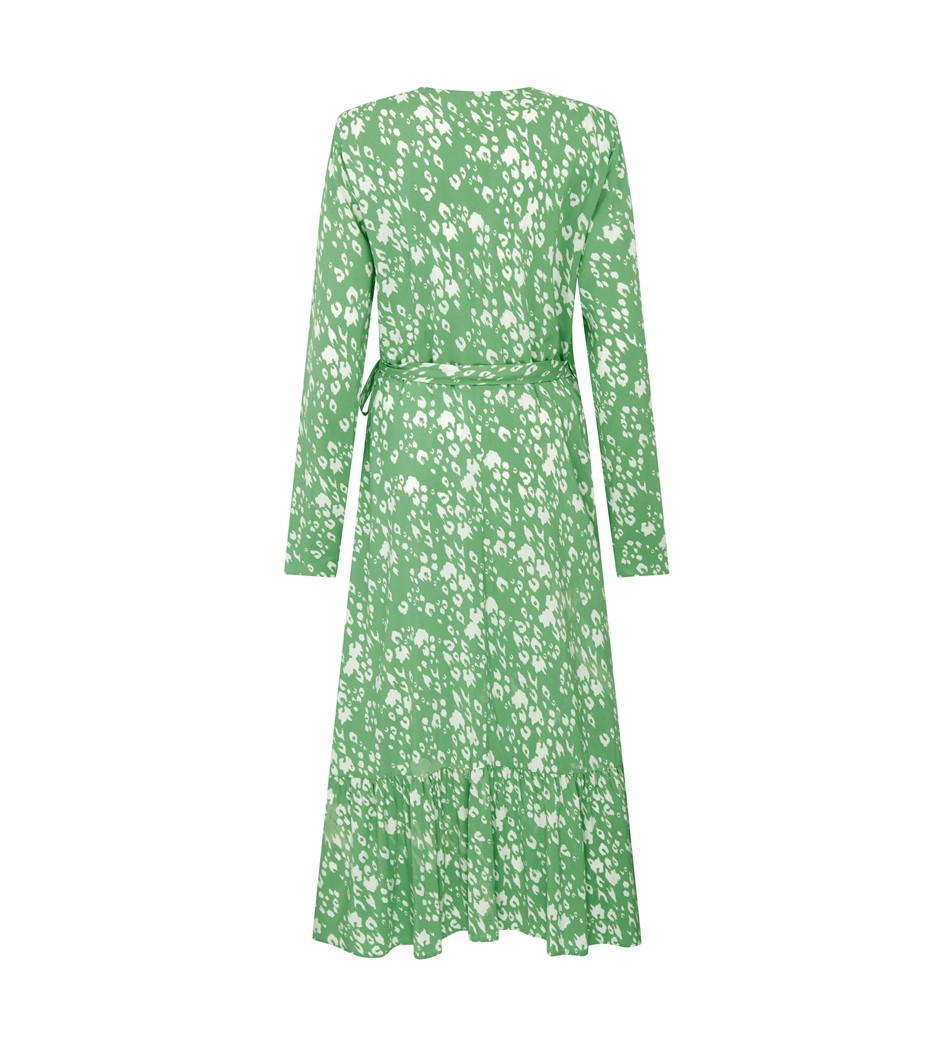 Imani Midi Green Animal Dress