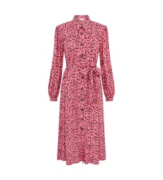 Agrata Pink Spot Midi Dress