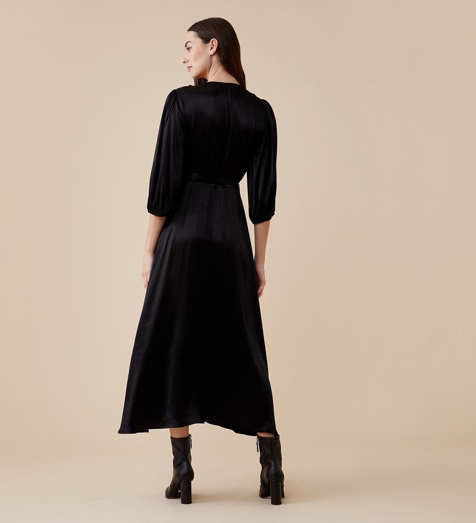 Mollie Midi Black Dress