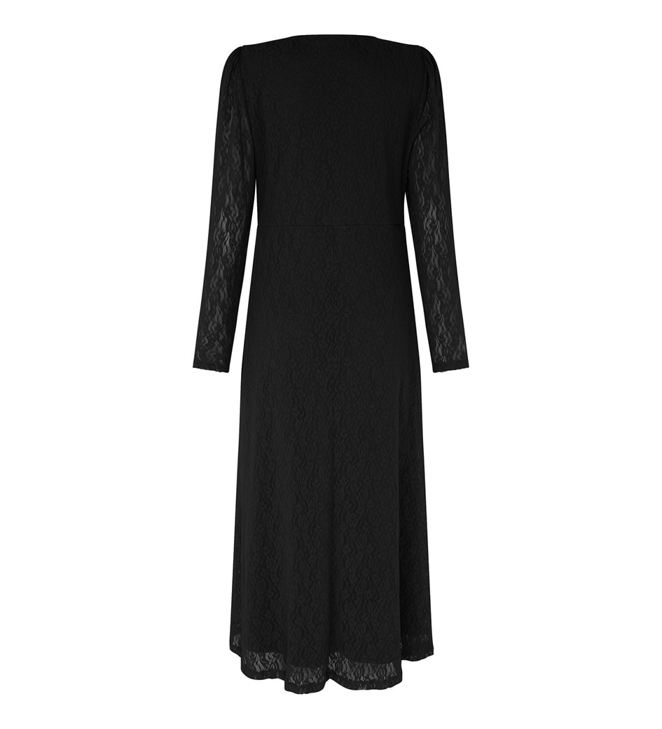Rhea Midi Black Dress