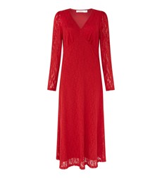 Rhea Midi Dark Red Dress