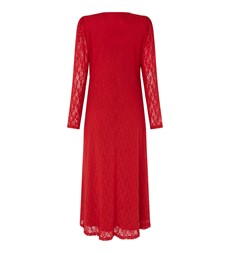 Rhea Midi Dark Red Dress
