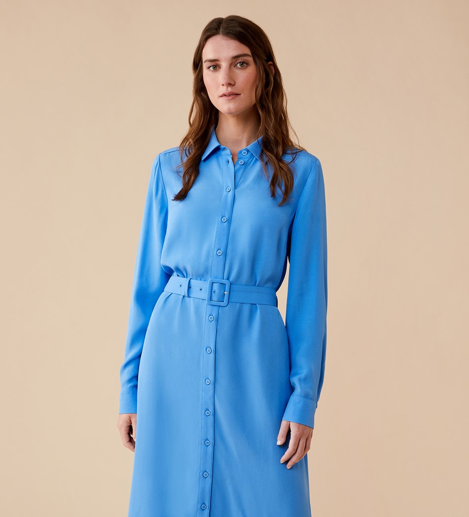 Adaria Blue Midi Dress