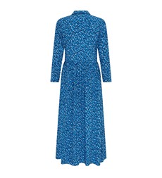 Gala Midi Blue Abstract Dress            LENZING™ ECOVERO™