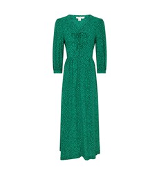 Adeja Midi Viscose Green Geo Dress