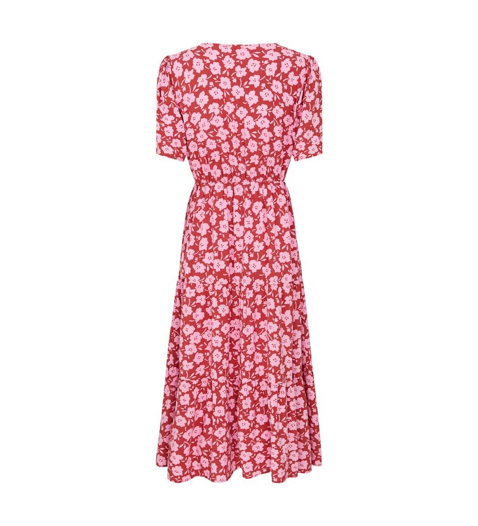 Amara Pink Floral Midi Dress | Finery London