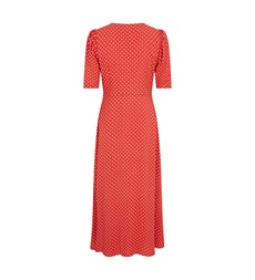 Camilla Midi Ecovero Red Spot Dress