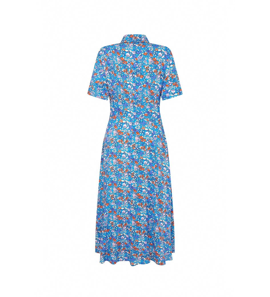 Sage Blue Midi Dress             LENZING™ ECOVERO™