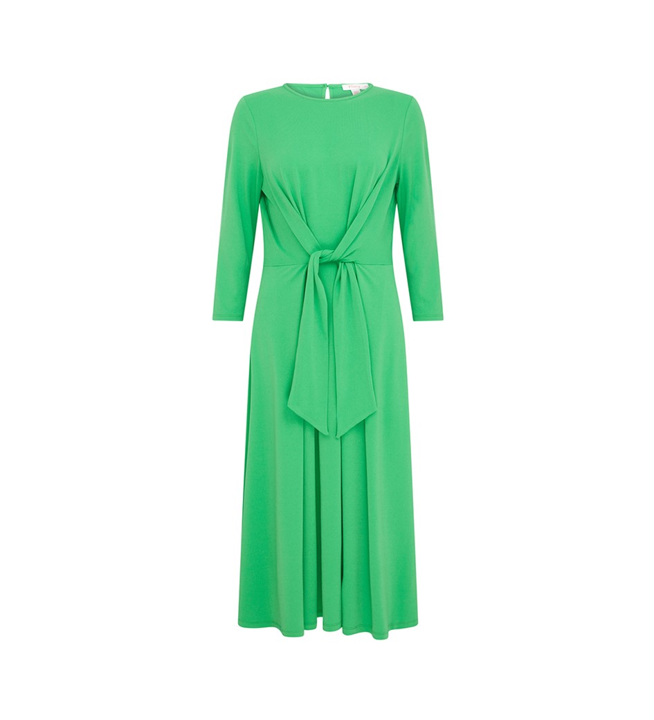 Vania Midi Jersey Crepe Green Dress