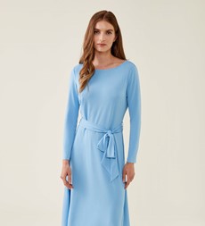 Ebba Light Blue Midi Dress