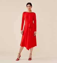 Ebba Red Midi Dress