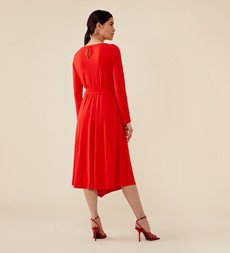 Ebba Red Midi Dress
