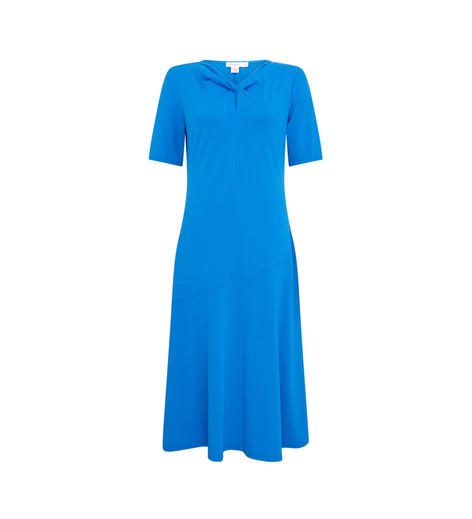 Echo Midi Jersey Crepe Cobalt Blue Dress