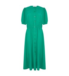 Mari Green Linen Blend Dress