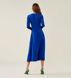 Hessa Cobalt Blue Midi Dress