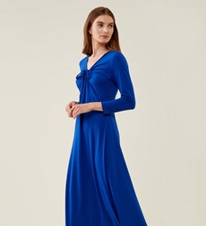 Hessa Cobalt Blue Midi Dress