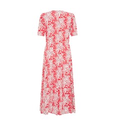 Amara Red Floral Midi Dress LENZING™ ECOVERO™