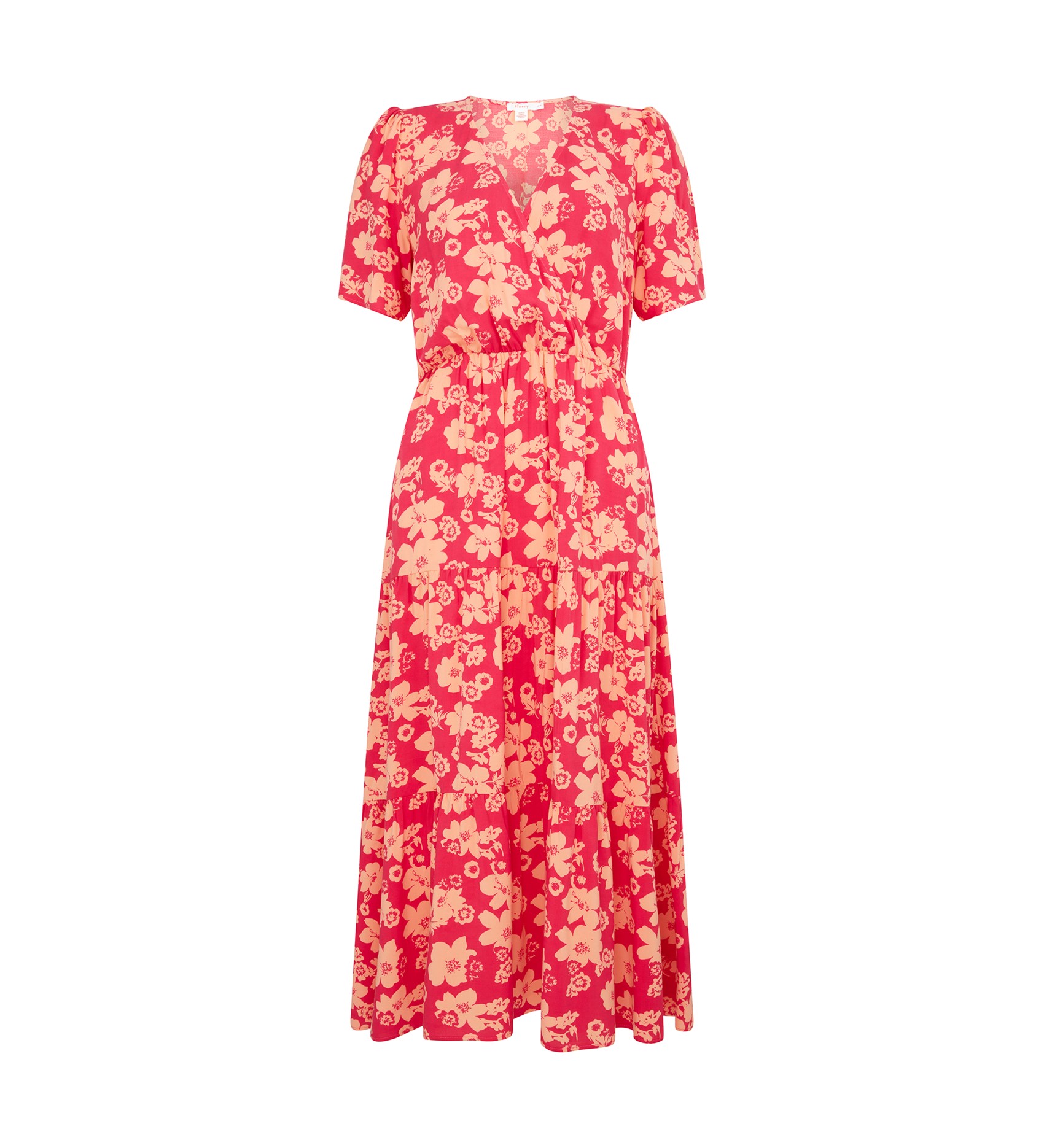 Amara Pink Blooms Midi Dress