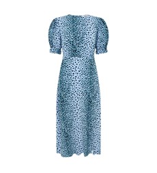 Jaylen Blue Animal Midi Dress                     LENZING™ ECOVERO™