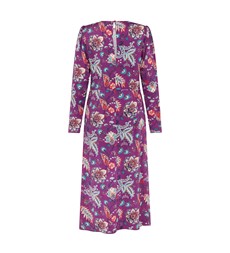 Selma Purple Paisley Midi Dress