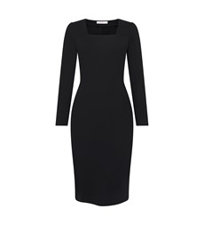 Glain Ponte Jersey Black Dress