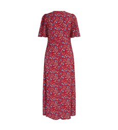 Cecile Red Floral Dress                                LENZING™ ECOVERO™
