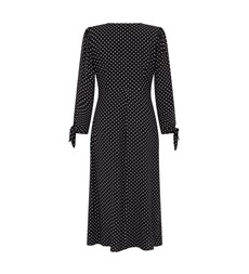 Laine Black Spot Midi Dress