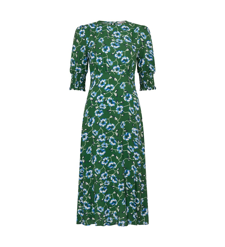 Katia Green Blooms Midi Dress
