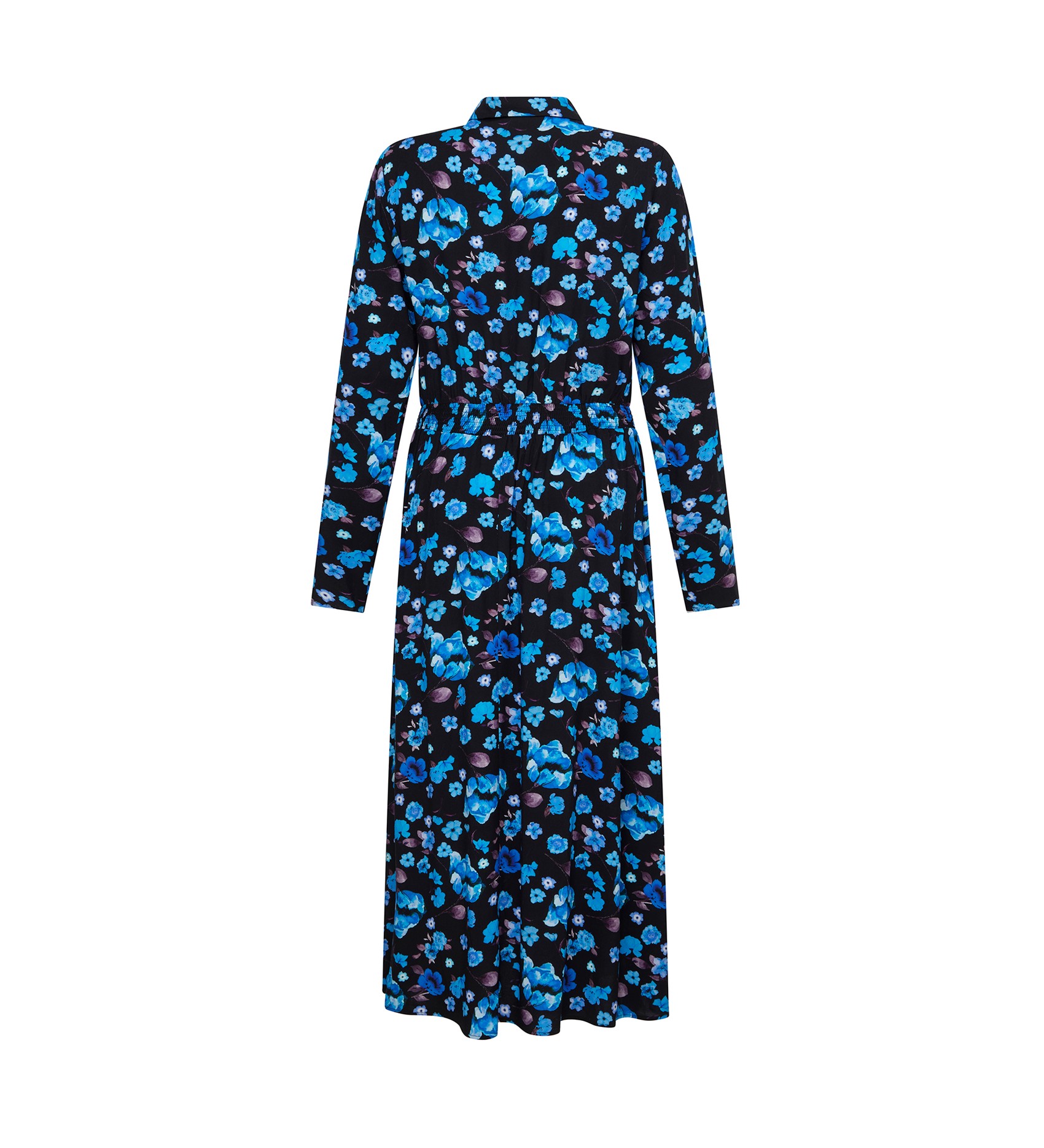 Cassie Blue Floral Midi Dress