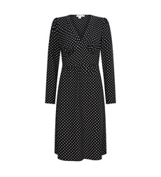 Patty Black Spot Midi Dress