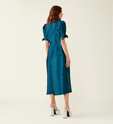 Liora Taffeta Midi Dress