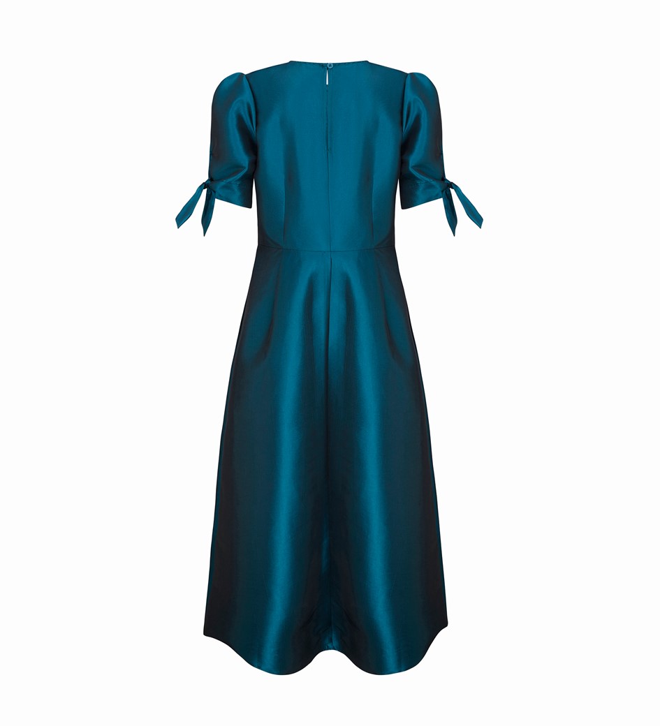 Liora Taffeta Midi Dress