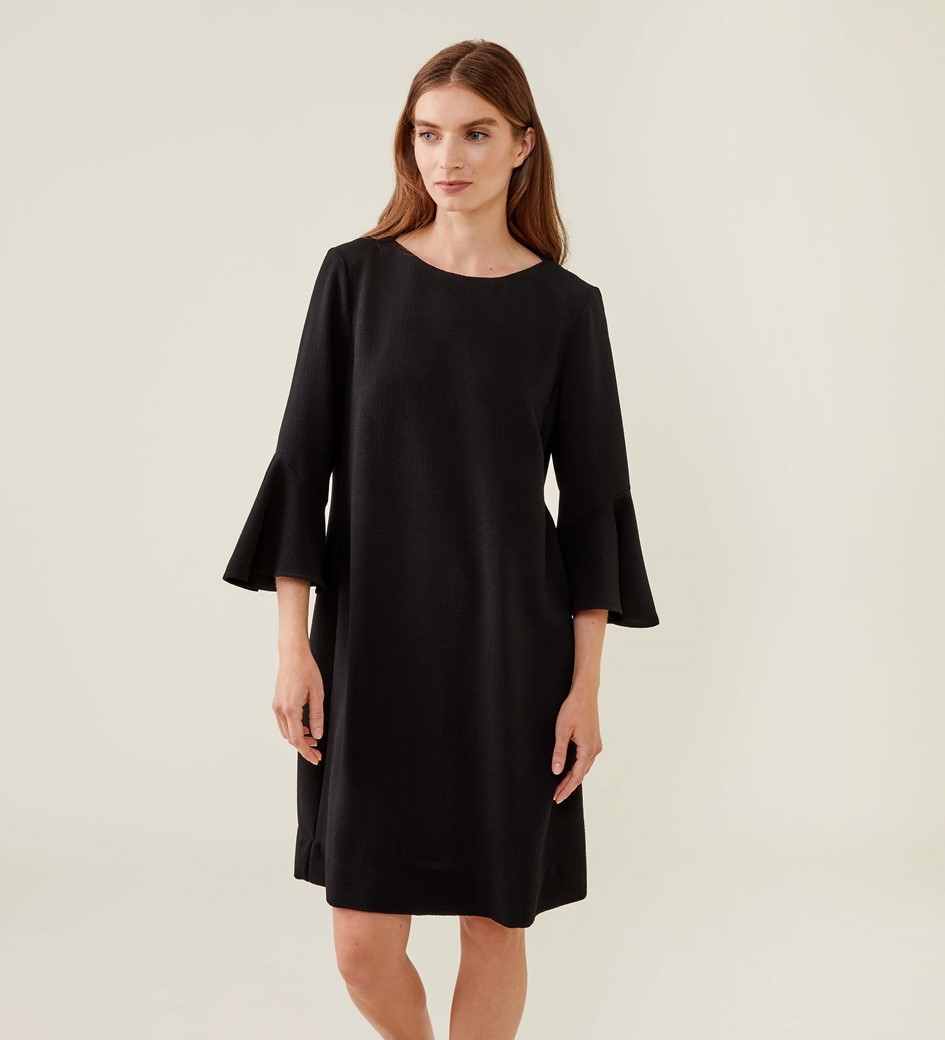 Izzy Black Knee Length Dress