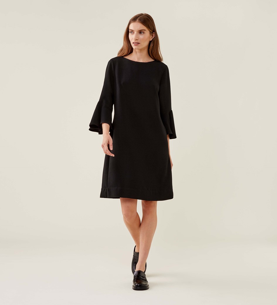 Izzy Black Knee Length Dress