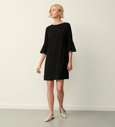 Izzy Black Knee Length Dress
