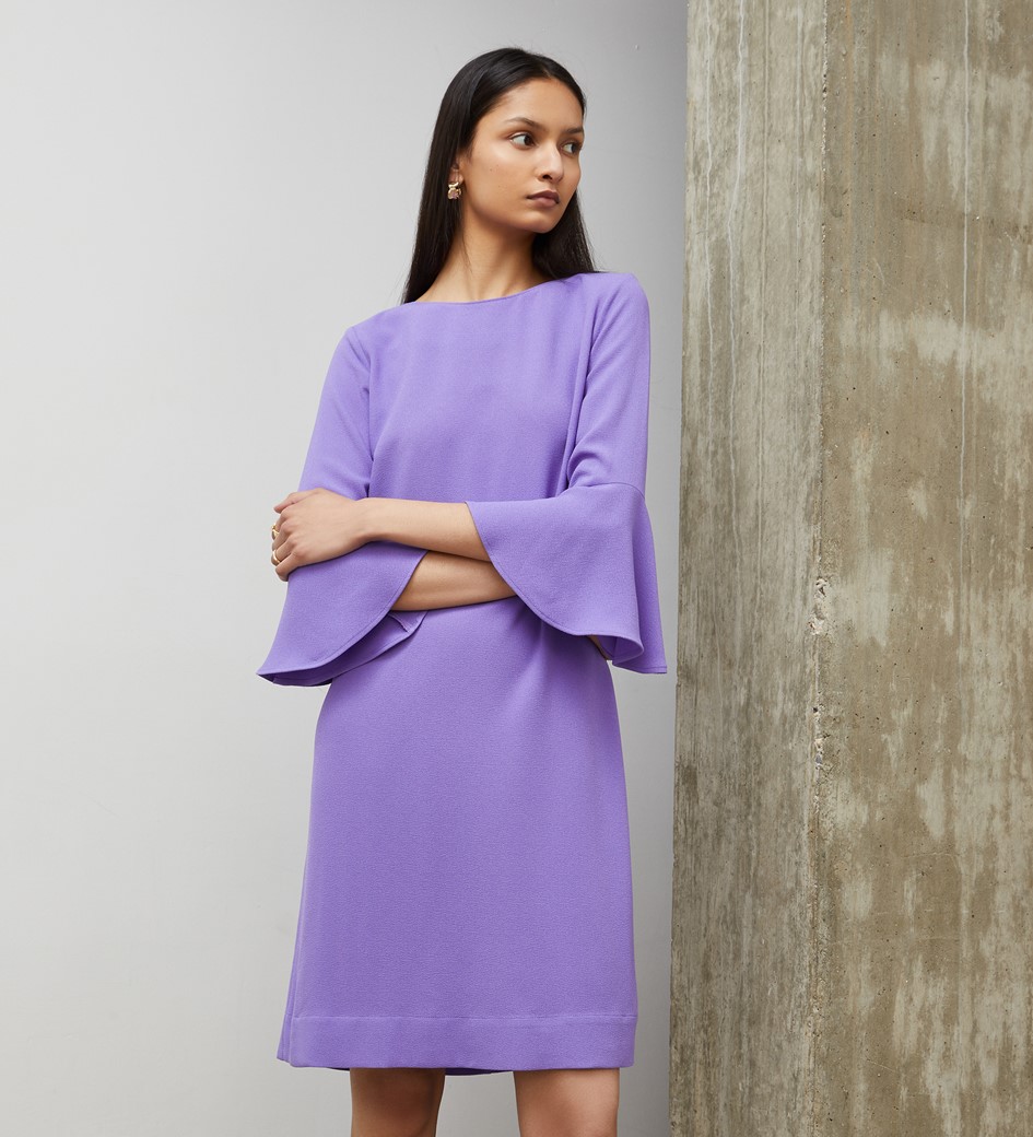 Izzy Purple Knee Length Dress