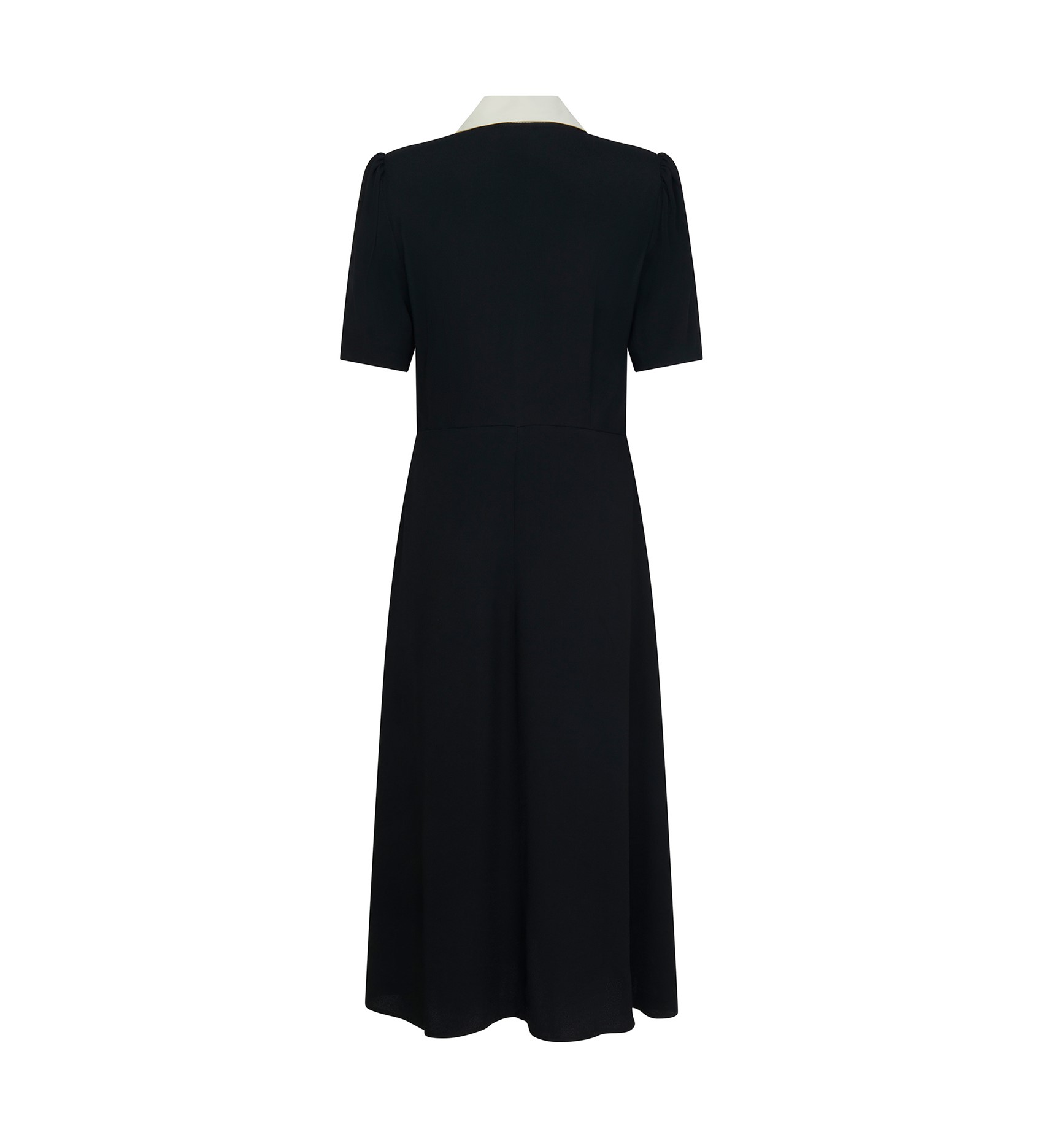Lindy Black Midi Shirt Dress | Finery London