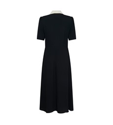 Lindy Black Midi Shirt Dress