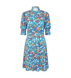 Alissa Blue Botanics Mini Dress