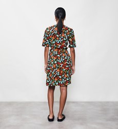 Kristen Black Botanics Knee Length Dress