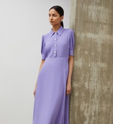 Jaela Purple Midi Dress