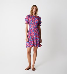 Meg Pink Botanics Mini Dress