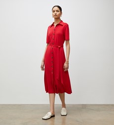 Maddie Red Jersey Crepe Dress