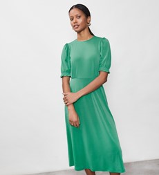Lilybelle Green Jersey Crepe Midi Dress