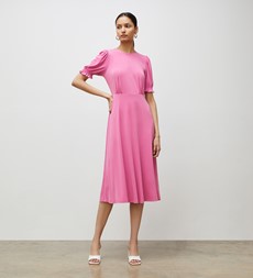 Lilybelle Pink Jersey Crepe Midi Dress